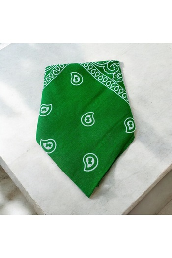 ALS Tasarım Dünyası Ανοιχτό πράσινο χρώμα Ethnic μοτίβο 100% Koton Bandana