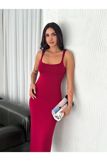 OKSHEN Long Jumpsuit Dress with Strap