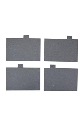 Generic PARFAIT 4-Piece Rectangular Kitchen Cutting Board with Stand Grey HS-1221OC-G