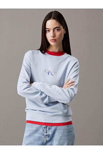 Calvin Klein Calvin Klein Women Niagara Mist Gradient Monologo Sweatshirt