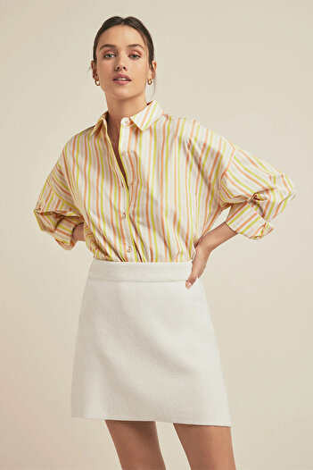 FAVORITE DAUGHTER The Annabel Skirt - The - L, Cream