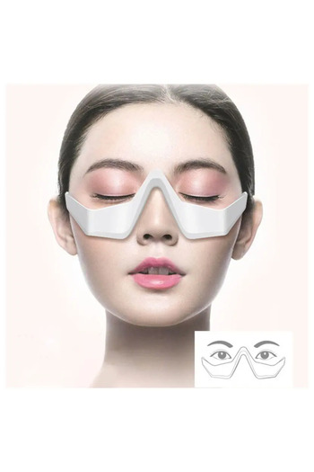 Influential Tech 2-in-1 facial & eye device – hydration, anti-aging, EMS, photons, 120mAh, white, pro skincare
