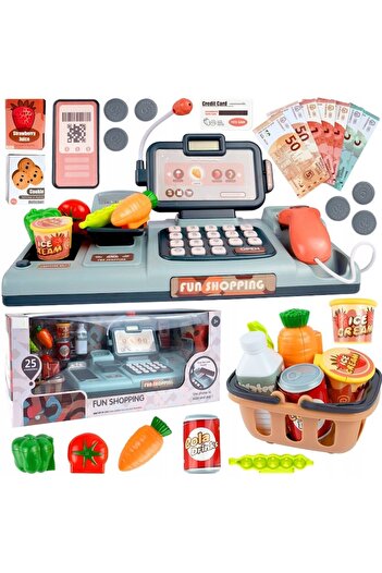 indiggo Educational Toy FunPay Market Indiggo - Electronic Cash Register for Children with Sounds, Lights, S