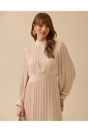 SCL Pleated Detailed Flowing Dress