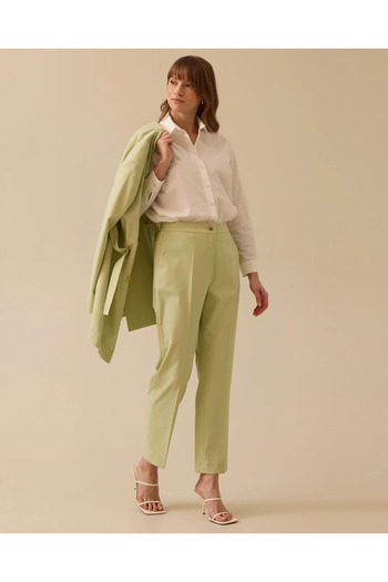 SEÇİL High Waist Button Detailed Pocket Trousers