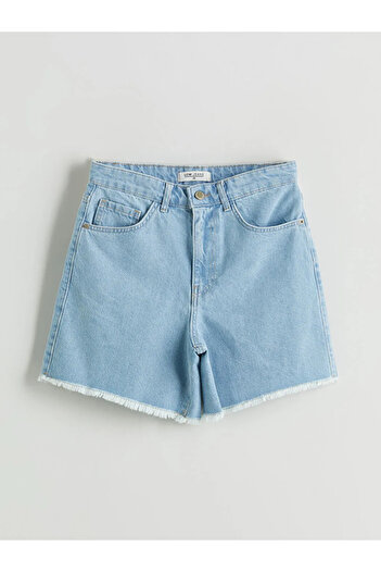 LC Waikiki Lcw jeans indigo standard fit women's jean shorts