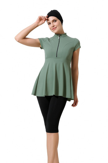 İYİBU Khaki Leggings Skirt Dress Swimsuit Swimsuit
