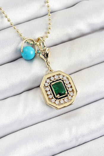 MAU CAT Gold Color Brass Zircon Stone Women's Serenay Incision