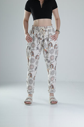 COCOPELLI Patterned Baguette Pants