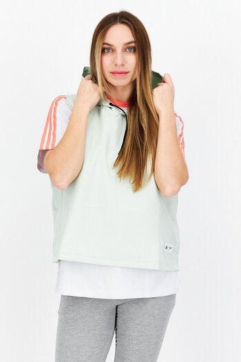 adidas Adidas x Parley Women Sportswear Fit Sleeveless Training Hooded Top, Light Green