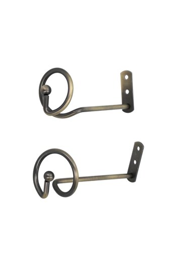 Generic Micasa 2-Piece Basic Tie Back Antique Brass