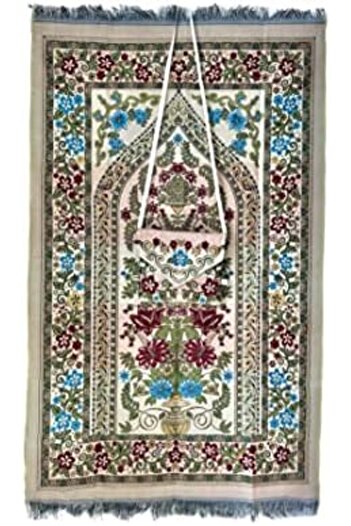 Generic Mini Pocket Portable Travel Prayer With Bag And Strip Praying Rug Mat Carpet Islamic Muslim Musallah