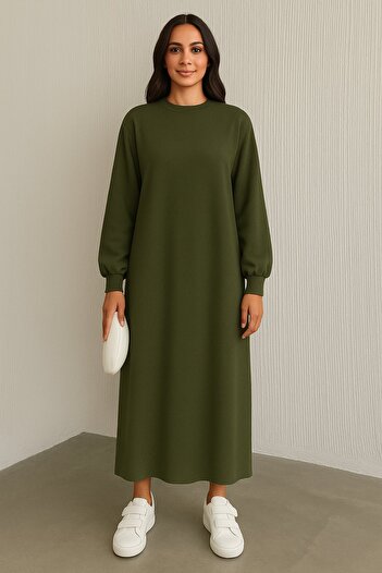 İKLİM LİFE Knitted Fabric Basic Dress