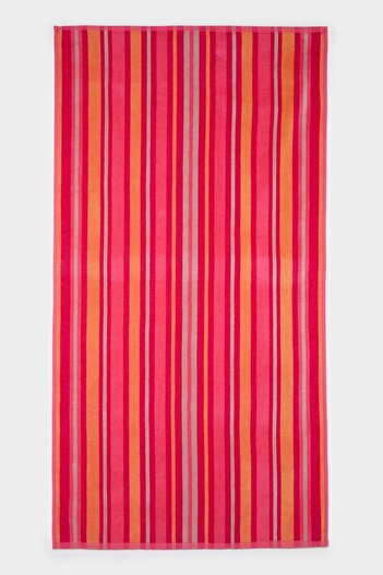 DeFacto Women's Stripe Patterned Sand-Repellent Cotton Beach Towel