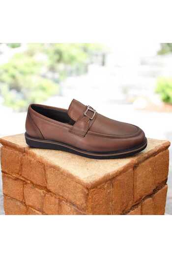 Voyager Men's Genuine Leather Classic Shoes with Thermo Sole Accessory Detail