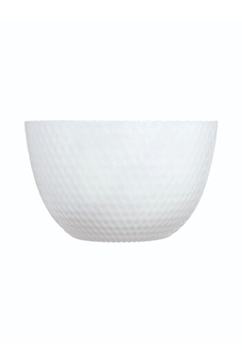 Luminarc Pampille Microwave and Dishwasher Safe Glossy Finish Salad Bowl White 24cm