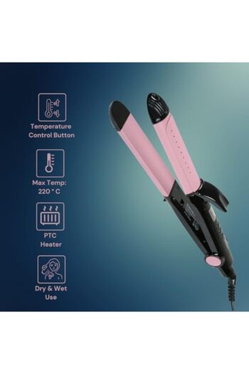 DOMEA Professional 2-in-1 Hair Straightener & Curler