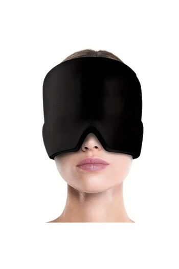 The Casius. Mask with Hot/Cold Gel, Universal Size, Black Color