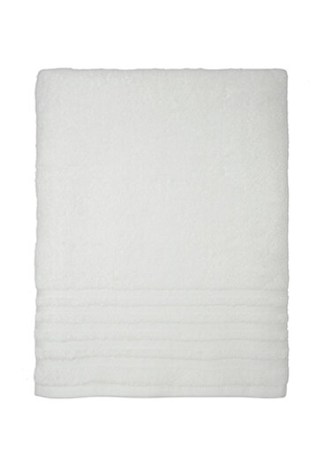 Trident 2Piece 100 Cotton Smart Twist Large Bath Towel Set White 90x150cm