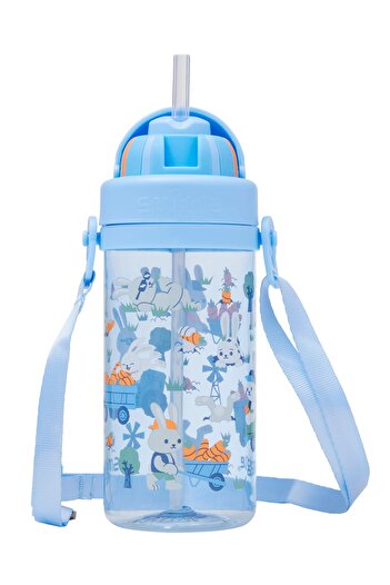 SMIGGLE Rabbit Detailed Strap Small Beverage Bottle Flask 400 ml