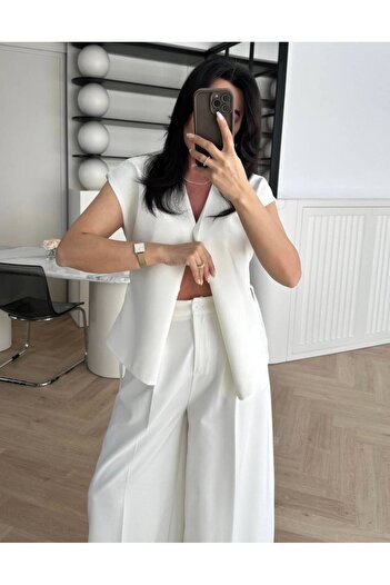 Ecenin Favorileri Tie Detailed Vest Trousers Set