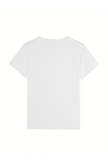 VBSVİBES La Dolce Vita Printed White Cotton T-Shirt - Oversize Crew Neck T-Shirt