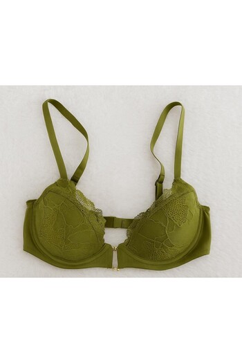 DE JUMO Women's Lace Gold Detailed Bra