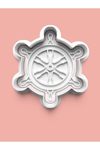 AKTASTORE Ship Rudder Captain's Rudder Cookie Mold and Sugar Dough Mold