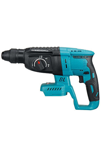 Generic Masina de gaurit electrica, 1680W, 3500rpm, 26mm, 2 baterii, albastru