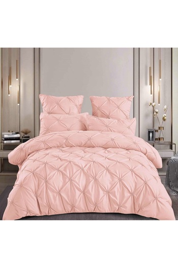 CHIRASO CHIRASO bed linen, FINET, 6 pieces, fitted sheet 180x200 cm, 4 pillowcases, powder pink