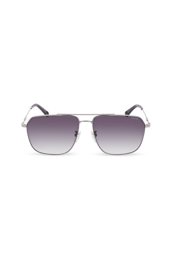 Police Origins Lite 20 Man Navigator Sunglass Shiny ruthenium _Smoke gradient 60-15-145