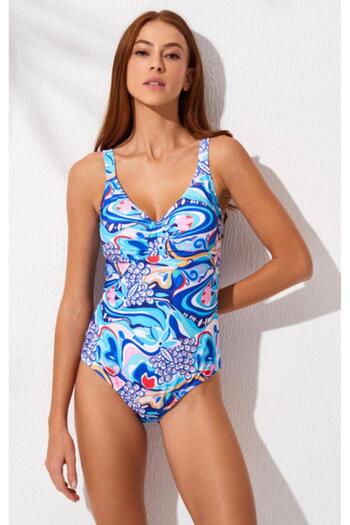 Pierre Cardin New Season Thin Strap Gathered Swimsuit 2025 Summer Season 241123