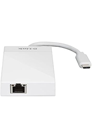 D-Link موزع USB-C إلى 3 منافذ USB 3.0، موزع محول جيجابت إيثرنت بمنفذ واحد Dub-D410