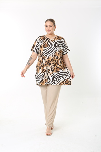 XL Modam Women's Plus Size Tunic Pants Suit