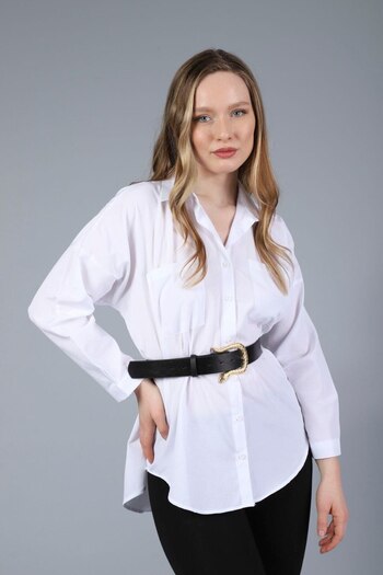 Damla Gold Snake Buckle Belt for Women, Dress Belt, Trouser Belt, Shirt Belt, Jacket Belt