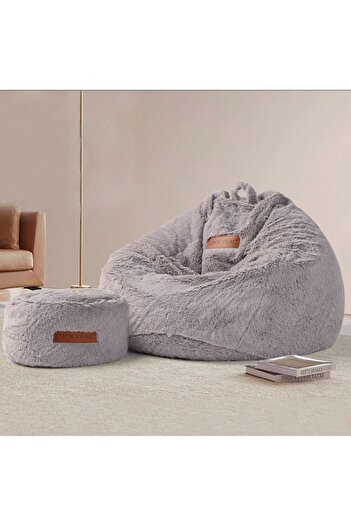 Good Night Home WoolSoft Ayak Puflu Peluş Dinlenme Koltuğu Ultra Konfor GoodNight&SoftHome