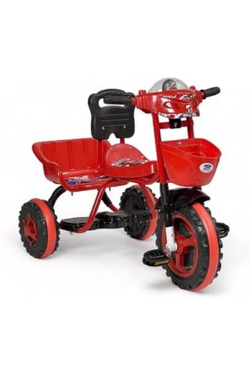 ALBADER Tricycle for Kids With Double Seat, Tricycle for Boys & Girls, 3 Wheels Bike