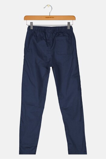 GAP Kids Boy Drawstring Solid Chino Pants, Navy