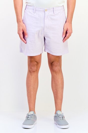 GAP Men 7 Inseam Plain Chino Shorts, Lilac