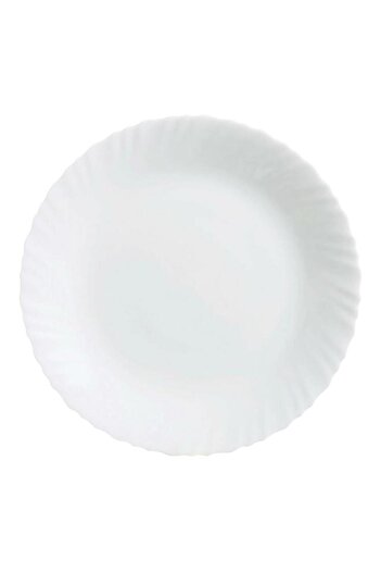 Generic Luminarc Feston High Quality Round Shaped Dinner Plate White 25cm P5502