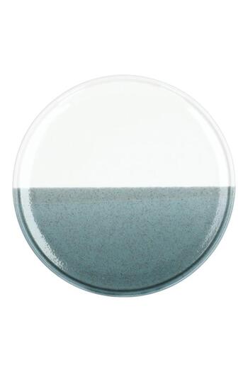 Generic Easy Life Two-Toned Durable Round Dinner Plate Green and White 26cm R2860#DGRE