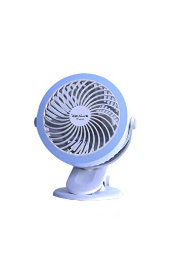 Generic STARGOLD 5 Speed Rechargeable Clip Fan with 2000mAh Battery & USB-C 360° Rotation