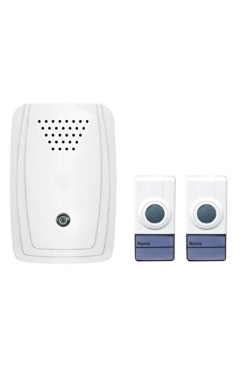 Generic Roule Customisable 16 Tunes Wireless Battery Powered Digital Door Bell Chime White