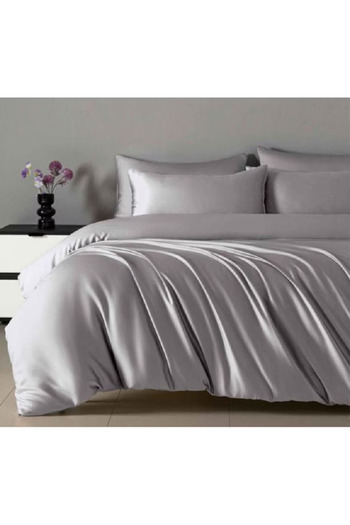 Primavara Double bed linen, 4 pieces, Finet Satinat, Fitted sheet 180x200cm, LIGHT GREY