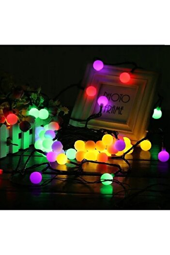Gardlov Garland of decorative solar lights, Gardlov, 50 colored bulbs, fairy lights, 7m length, 8 modes