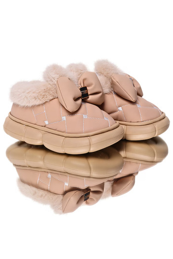 Generic Children's fur-lined boots, thick soles, indoor/outdoors-, size 31, Pink