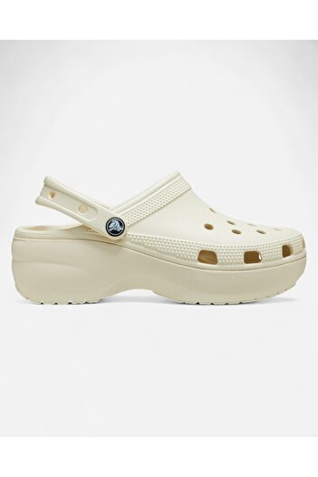 Crocs Classic Platform Clog W Women's Cream Slippers 2067502Y2