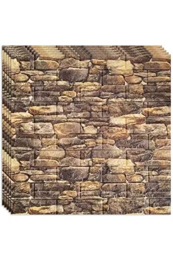 HOZRO Set 10 x Tapet 3D self-adhesive HOZRO, brick imitation design, covers an area of 5.39 sqm, modern de