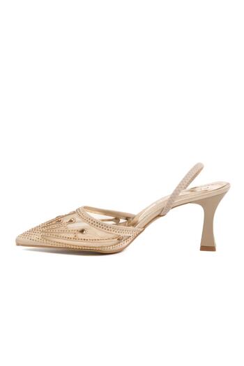 WALKWAY Gold Women's Evening Dress Shoes T-100 Z