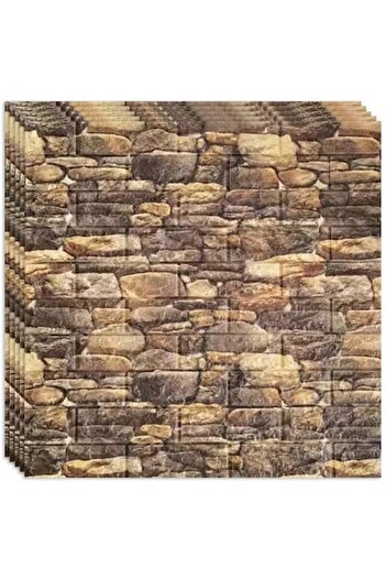 HOZRO Set 10 x Tapet 3D self-adhesive HOZRO, brick imitation design, covers an area of 5.39 sqm, modern de